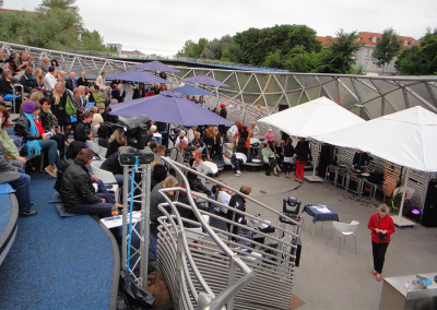 Ausstattung Murinselfest, Graz, Juni 2011